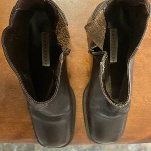 Apostrophe Square Toe Heeled Boots